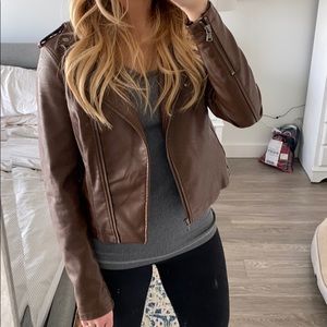 Faux Leather Jacket